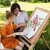 Plastic Reusable Drawing Painting Stencils Templates DIY-WH0202-301-5
