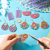 DIY Diamond Painting Geometric Acrylic Earring Kit DIY-TAC0021-19-14