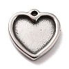 Non-Tarnish 304 Stainless Steel Charms Cabochons Settings LS-STAS-B024-67P-1