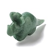 Natural Green Aventurine Carved Healing Rhinoceros Figurines DJEW-P016-01B-2
