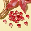 Autumn Theme Two-Tone Transparent Glass Charms GLAA-YW0001-53D-6