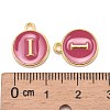 Golden Plated Alloy Enamel Charms LS-ENAM-S118-08I-3