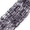 Crackle Transparent Glass Beads Strands GLAA-N068-05A-01-1