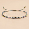 Bohemian Glass Seed Beaded Braided Bead Men NH0073-4-1