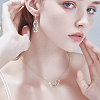 100Pcs 5 Style Tibetan Style Alloy Pendants & Pendant Rhinestone Settings TIBEP-GO0001-04-7