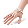 4Pcs 4 Style Natural White Jade & Glass Beaded Stretch Bracelets Set BJEW-JB09227-3