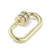 Brass Micro Pave Cubic Zirconia Keychain Rings X-KK-M293-50G-2