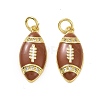 Rack Plating Brass Micro Pave Cubic Zirconia Pendants LS-KK-C008-28G-2