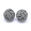 Unwaxed Natural Lava Rock Beads LS-G-F325-14mm-18-1