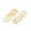 Brass Hollow Connector Charm KK-F931-28B-G-2