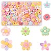 100Pcs 8 Styles Translucent & Opaque Resin Cabochons RESI-FS0002-32-1