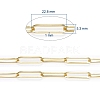 Soldered Brass Paperclip Chains CHC-G005-12G-3