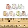 16Pcs 7 Colors Handmade Foil Lampwork Beads FOIL-FS0001-03-5