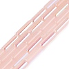 Electroplate Imitation Jade Glass Beads Strands EGLA-Q132-02A-D03-1
