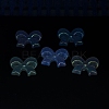 UV Plating Luminous Transparent Acrylic Beads OACR-P010-07E-4