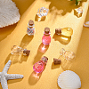 40Pcs 2 Style Oval Glass Bottle for Bead Containers AJEW-SC0001-35-4