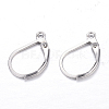 Tarnish Resistant 304 Stainless Steel Leverback Earring Findings X-STAS-M217-03-1