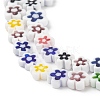 Handmade Millefiori Glass Bead Strands LAMP-J035-8mm-11-6