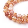 Natural Red Agate Beads Strands G-F619-38-8mm-2