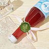 Brass Wax Seal Stamps with Wood Handle AJEW-WH0412-0106-5