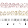Transparent Painted Glass Beads Strands X1-DGLA-A034-T8mm-A25-3