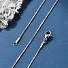 Non-Tarnish 304 Stainless Steel Snake Chains Necklaces X-STAS-F094-24P-1