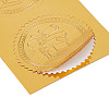 Self Adhesive Gold Foil Embossed Stickers DIY-WH0211-103-4