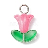 10Pcs Glass Pendants PALLOY-JF02320-01A-3
