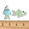 UV Plating Alloy Rhinestone Pendants FIND-M033-16P-3
