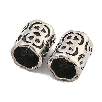 316 Surgical Stainless Steel European Beads STAS-Q326-03AS-05-1