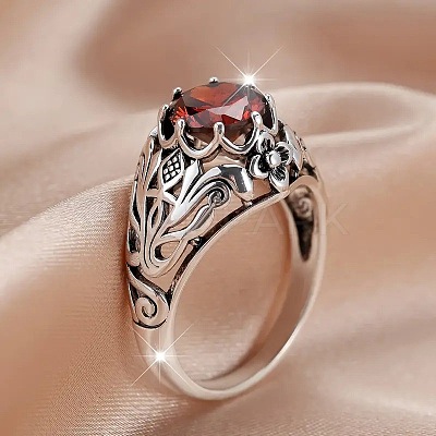 Alloy and Rhinestone Finger Rings for Women FS-WG94321-03-1