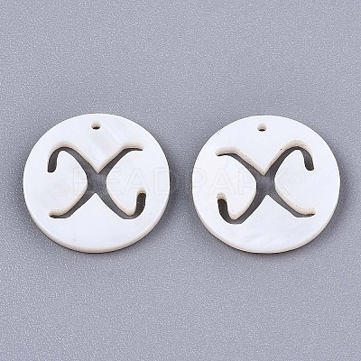 Natural Freshwater Shell Charms SHEL-S276-119X-1