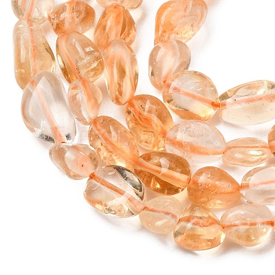 Natural Citrine Beads Strands G-F575-12-1