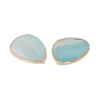 Natural Amazonite Pendants G-E526-02H-1