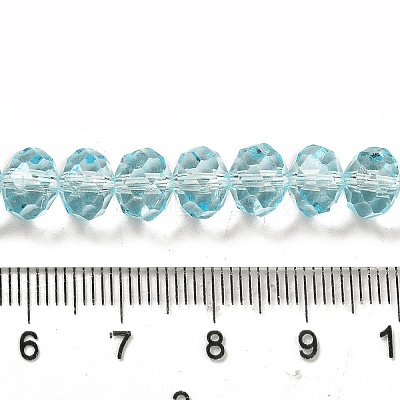Transparent Baking Paint Glass Beads Strands DGLA-A034-T8mm-D12-1