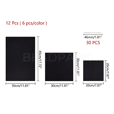 Cross Stitch Canvas Fabric Embroidery Cloth Fabric DIY-NB0004-06-1