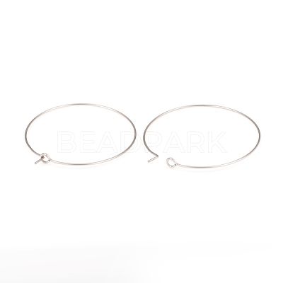 316L Surgical Stainless Steel Hoop Earring Findings STAS-G229-07P-05-1