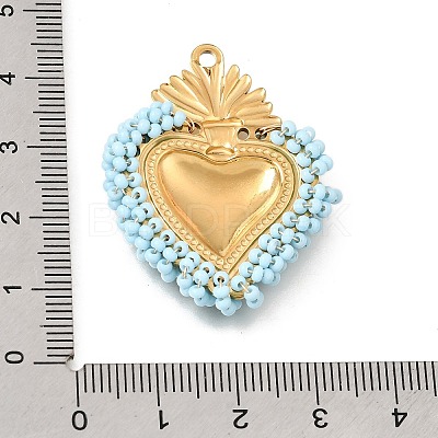 304 Stainless Steel Pendants STAS-E549-04G-11-1