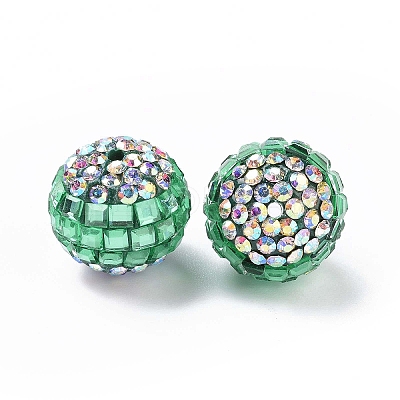 Polymer Clay Rhinestone Beads RB-L029-04-1