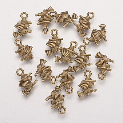 Tibetan Style Alloy Pendants X-TIBEP-49576-AB-FF-1