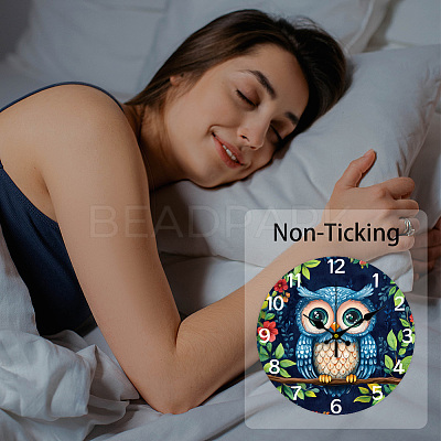 MDF Printed Wall Clock HJEW-WH0058-032-1