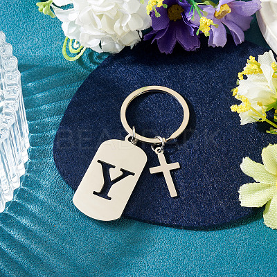 1Pc Stainless Steel Keychains KEYC-TADJ0001-08Y-1