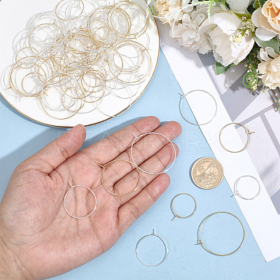 240Pcs 8 Styles 316 Surgical Stainless Steel Wine Glass Charms Rings STAS-BBC0009-38-1