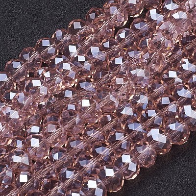 Glass Beads Strands GR10MMY-39L-1