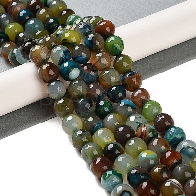 Natural Agate Beads Strands G-M437-B01-01C-1