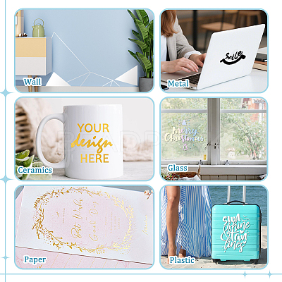PVC Self-Adhesive Stickers DIY-WH0591-400C-1