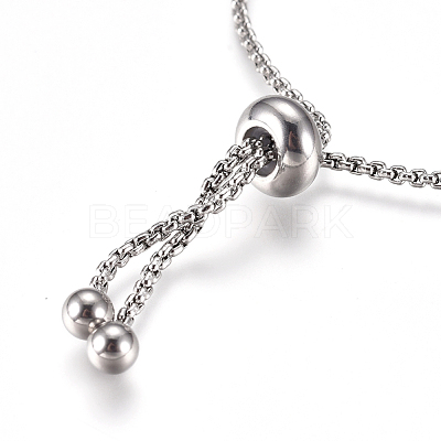 Tarnish Resistant Adjustable 304 Stainless Steel Bracelet Making STAS-G169-01P-A-1