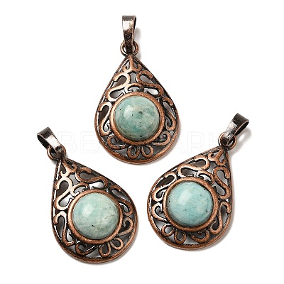 Natural Amazonite Pendants G-H065-02R-21-1