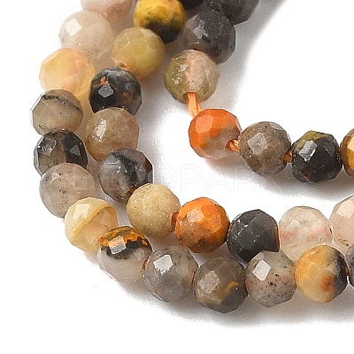 Natural Bumblebee Jasper Beads Strands G-D306-A08-2mm-1