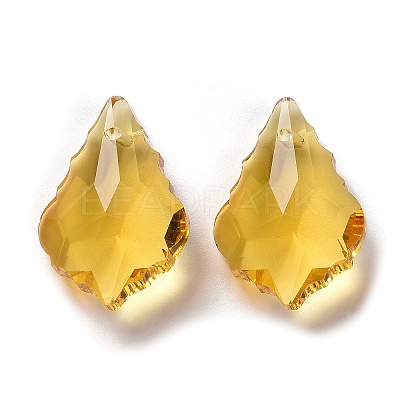 Faceted Glass Pendants GLAA-F068-C26-1